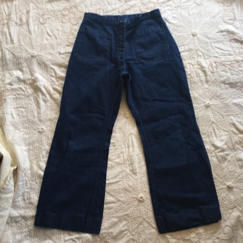 Women’s Vintage Sailor Jeans Size 18 Medium Blue